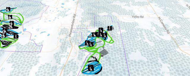 Piste map of the resort Nub's Nob