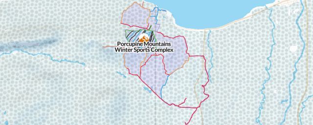 Piste map of the resort Porcupine Mountains Winter Sports Complex