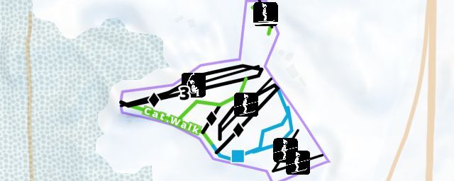 Piste map of the resort Snow Snake Ski & Golf