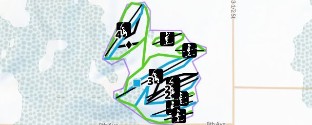 Piste map of the resort Timber Ridge