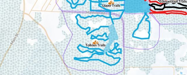 Piste map of the resort Tolkien Trails