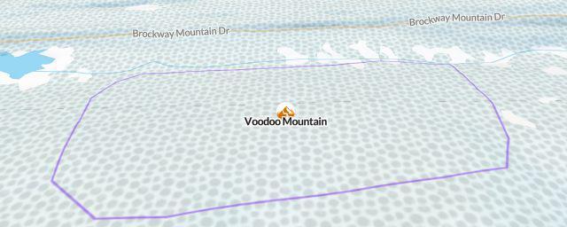 Piste map of the resort Voodoo Mountain