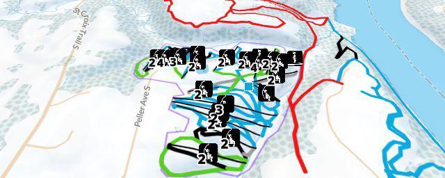Piste map of the resort Afton Alps