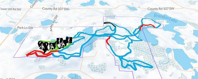 Piste map of the resort Andes Tower Hills