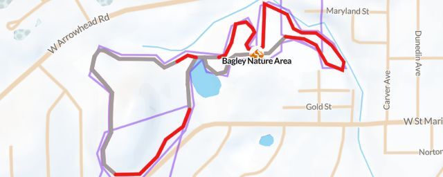 Piste map of the resort Bagley Nature Area