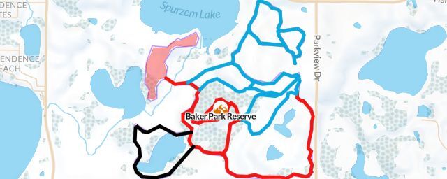 Piste map of the resort Baker Park Reserve