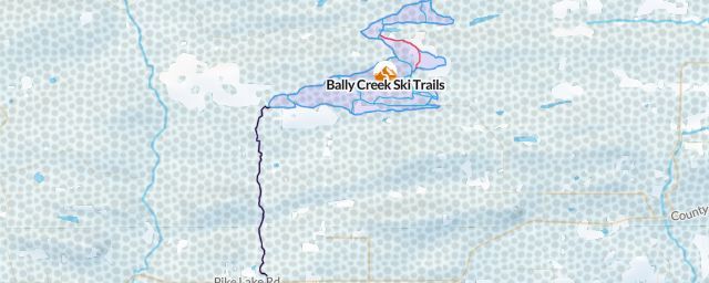 Piste map of the resort Bally Creek Ski Trails