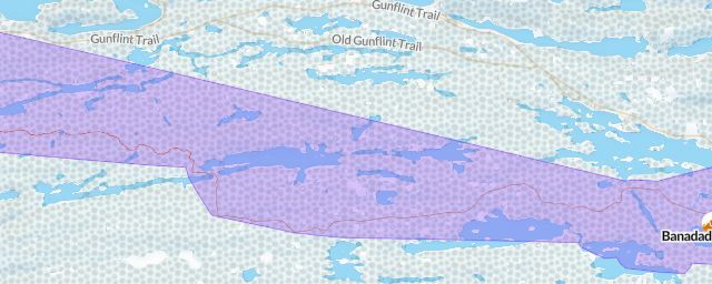 Piste map of the resort Banadad Ski Trails