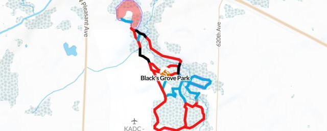 Piste map of the resort Black's Grove Park