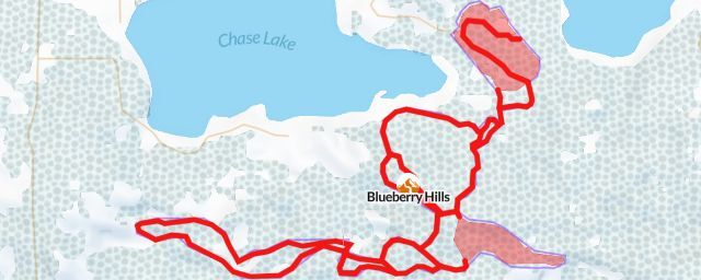 Piste map of the resort Blueberry Hills