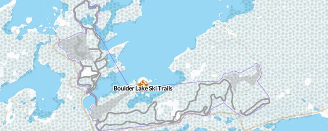 Piste map of the resort Boulder Lake Ski Trails