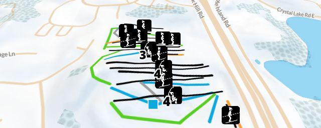 Piste map of the resort Buck Hill