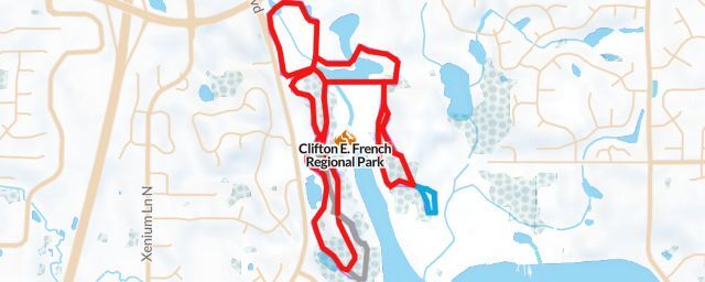 Piste map of the resort Clifton E. French Regional Park