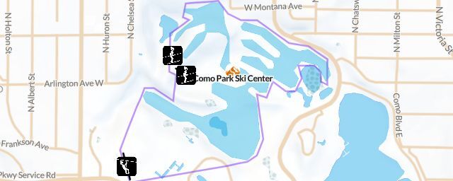 Piste map of the resort Como Park Ski Center