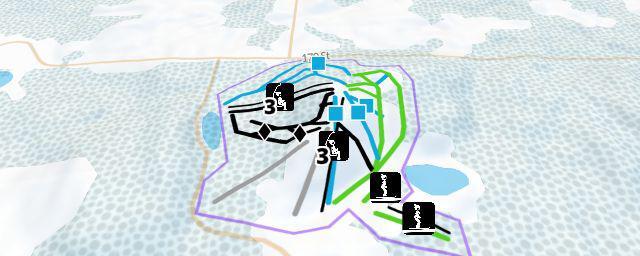Piste map of the resort Detroit Mountain