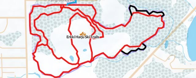 Piste map of the resort Erkki Harju Ski Trails