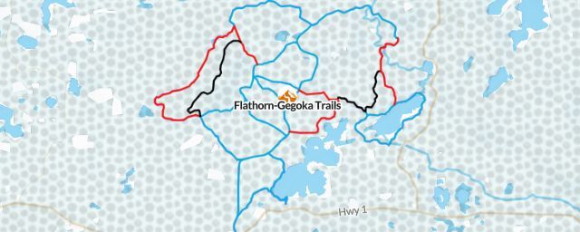 Piste map of the resort Flathorn-Gegoka Trails