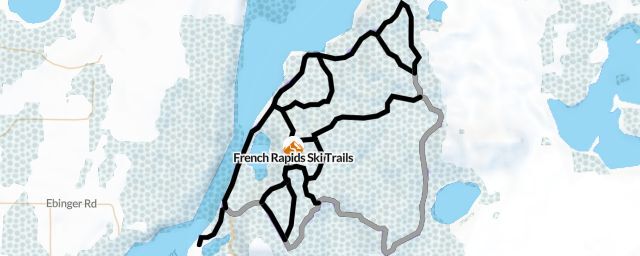 Piste map of the resort French Rapids Ski Trails