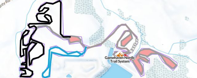Piste map of the resort Gamehaven Nordic Trail System