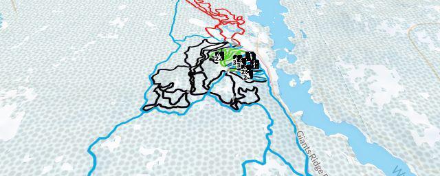 Piste map of the resort Giants Ridge Resort