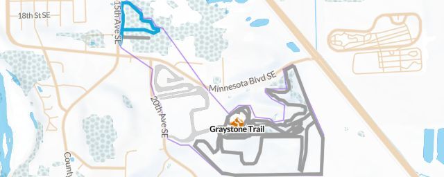 Piste map of the resort Graystone Trail