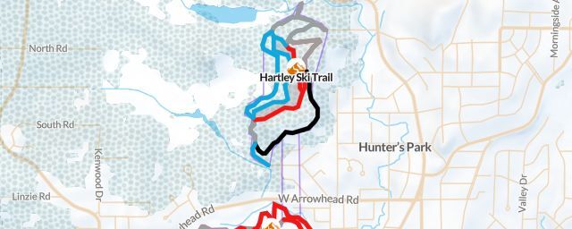 Piste map of the resort Hartley Ski Trail