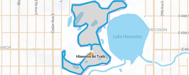 Piste map of the resort Hiawatha Ski Trails