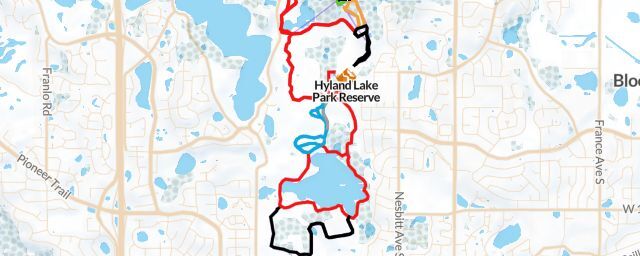 Piste map of the resort Hyland Lake Park Reserve