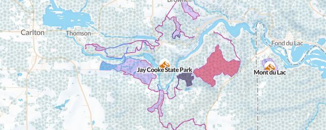 Piste map of the resort Jay Cooke State Park