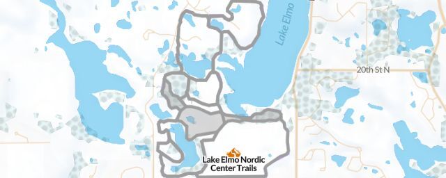 Piste map of the resort Lake Elmo Nordic Center Trails