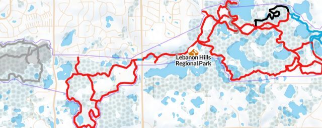 Piste map of the resort Lebanon Hills Regional Park