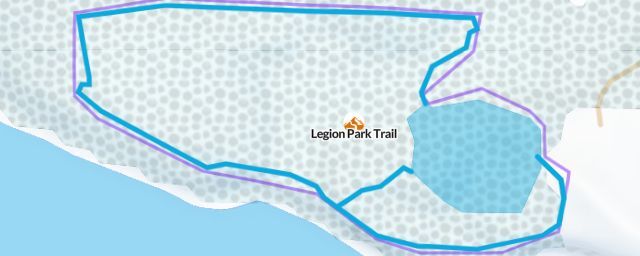Piste map of the resort Legion Park Trail