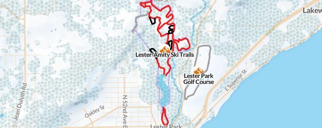 Piste map of the resort Lester-Amity Ski Trails