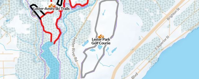 Piste map of the resort Lester Park Golf Course