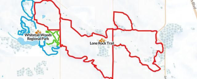 Piste map of the resort Lone Rock Trail