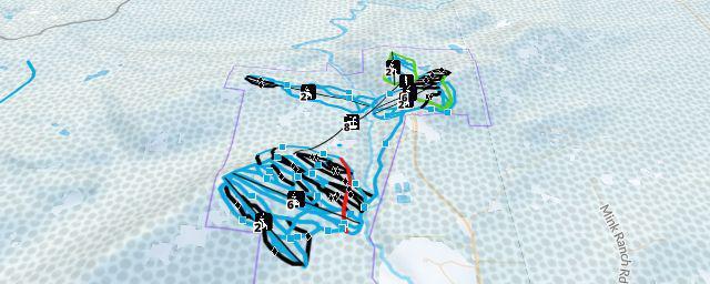 Piste map of the resort Lutsen Mountains