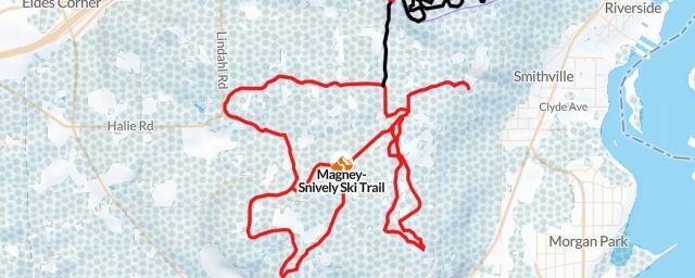 Piste map of the resort Magney-Snively Ski Trail