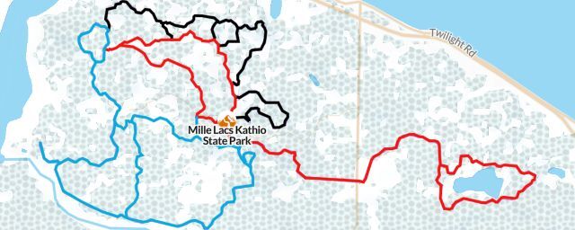 Piste map of the resort Mille Lacs Kathio State Park