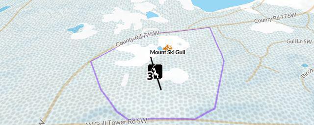 Piste map of the resort Mount Ski Gull