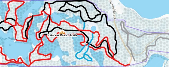 Piste map of the resort Rainbow Resort Trails