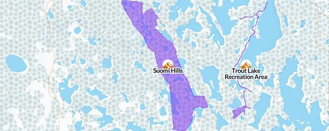 Piste map of the resort Suomi Hills