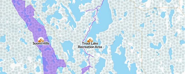 Piste map of the resort Trout Lake Recreation Area
