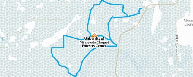 Piste map of the resort University of Minnesota Cloquet Forestry Center