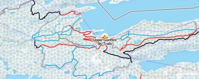 Piste map of the resort Upper Gunflint Ski Trails