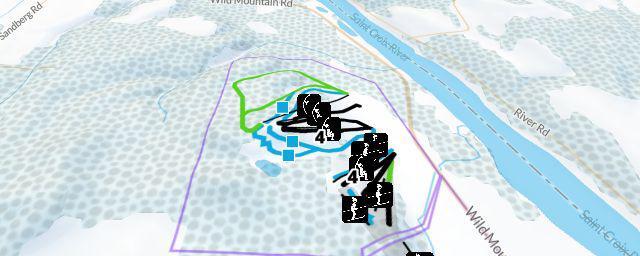 Piste map of the resort Wild Mountain