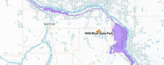 Piste map of the resort Wild River State Park