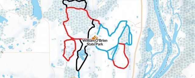 Piste map of the resort William O'Brien State Park