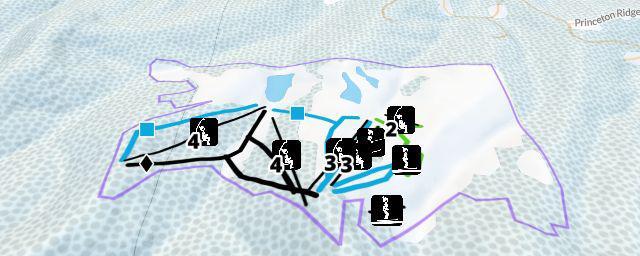 Piste map of the resort Hidden Valley