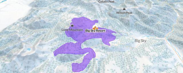 Piste map of the resort Big Sky Resort