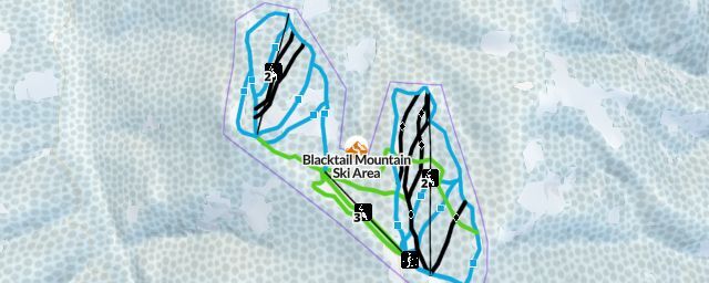 Piste map of the resort Blacktail Mountain Ski Area